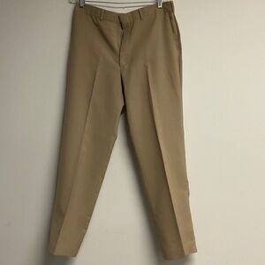 Haggar Men's Tan Chino Dress Pants
